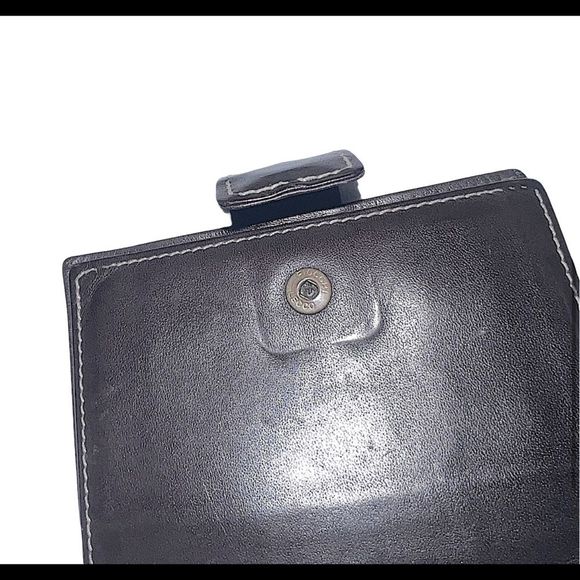 Vintage Mark Cross Brown Leather Snap Wallet - Picture 4 of 16